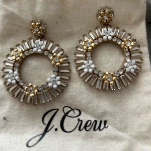 J.crew floral wreath earring